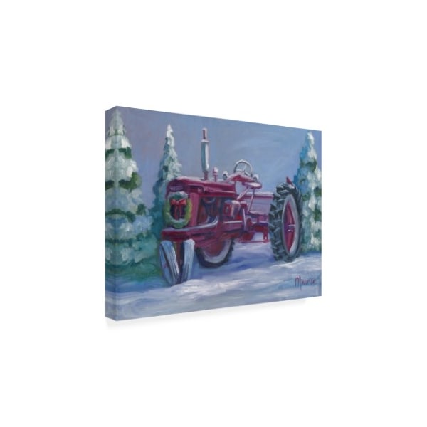 Marnie Bourque 'Farmall Fresh Snow' Canvas Art,14x19